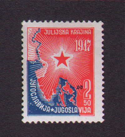 pripajanje istre jugoslaviji 1947 2,5 dinara